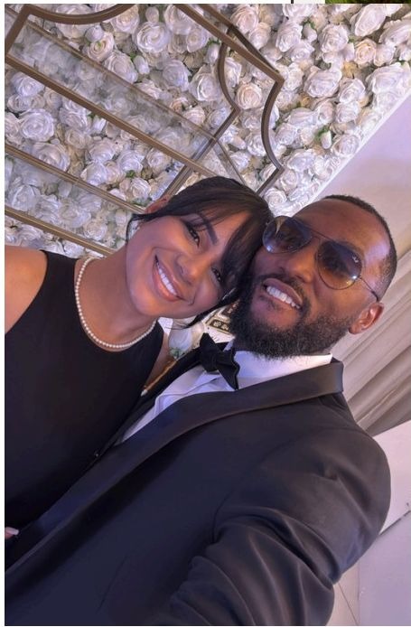 Kat and Elston dressed in black tie